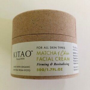 KITAO - Matcha & Chia Facial Firming & Revitalizing Cream - 50 g.  Made in Japan